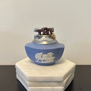 Blue Wedgewood Lighter with White Detailing